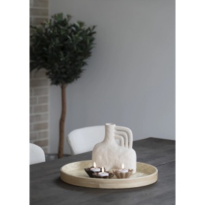 Tava decorativa, Bej, 40x40x3.5 cm - Img 2