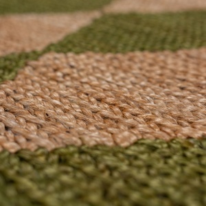 Traversa Effie Diamond Jute Verde masliniu 60x230 cm, Flair Rugs - Img 5