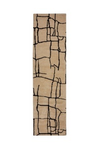 Traversa Theo Circular Knit Crem 80x300 cm, Flair Rugs - Img 2
