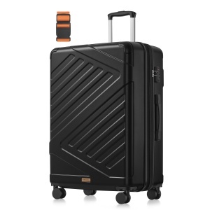 Troler Songmics, Trevo, Negru, 50x30x75 cm