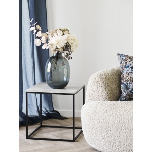 Vaza decorativa, Negru, 23x23x35 cm