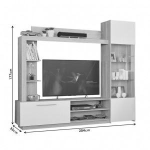 Ansamblu Comoda TV June Iunie 204x35x177 cm - Img 4