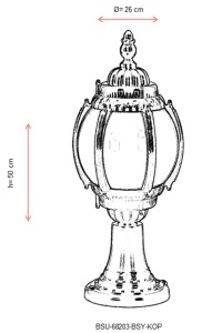 Aplica de perete exterior KOP Alb 50x26 cm - Img 3