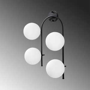 Aplica de perete Jewel Negru 40x26x62 cm - Img 4