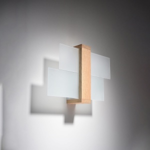 Aplica Feniks din lemn, Natural 43x12x30 cm - Img 2