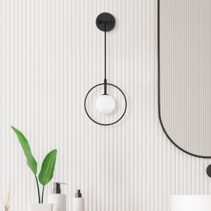 Aplica Geometri Negru 21x15x40-116 cm - Img 2
