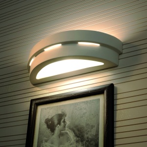 Aplica Helios din ceramica Alb 40x15x10 cm - Img 4