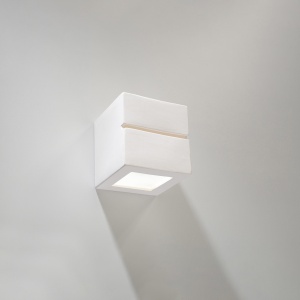 Aplica Leo Line din ceramica Alb 14x14x14 cm - Img 2