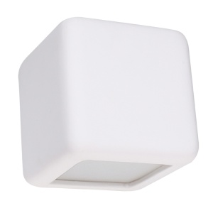 Aplica Nesta din ceramica Alb 14x14x14 cm