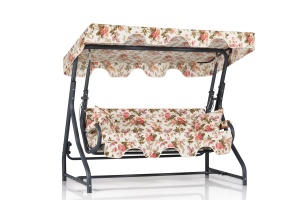 Balansoar cu 3 locuri Olea 10 Multicolor 200x165x110 cm - Img 4