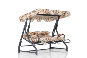 Balansoar cu 3 locuri Salvia 5 Multicolor 200x165x110 cm - Img 3