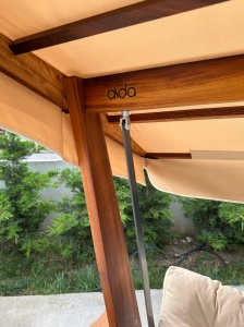 Balansoar cu 3 locuri Sia 2400 Bej 236x190x175 cm - Img 18
