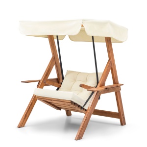Balansoar Galata Swing S1 Crem 113x195x120 cm - Img 2