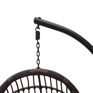 Balansoar scoica suspendat de gradina, Cungo, Maro, 125x105x195 cm - Img 2