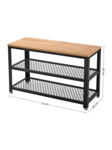 Bancuta Vasagle Maro 73x30x45 cm - Img 2