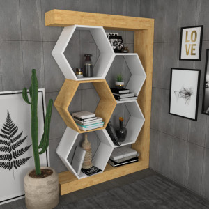 Biblioteca Artemis - Oak, Alb - Img 2