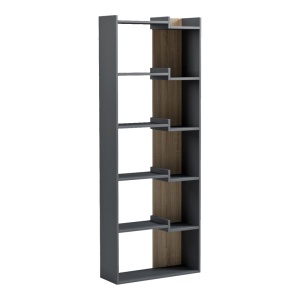 Biblioteca, Corpus, Antracit, 22x62x162 cm - Img 2