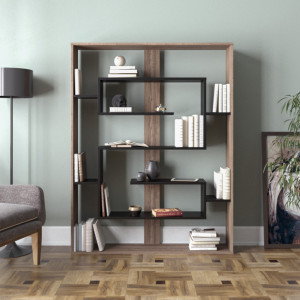 Biblioteca Esteban - Walnut, Negru - Img 2