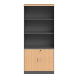 Biblioteca Fesialo, Antracit, 80x40x180 cm - Img 4