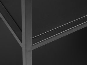 Biblioteca MALIBU, Negru, 35x138x80 cm - Img 3