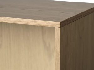 Biblioteca PONZA, Stejar deschis, 40x140x90 cm - Img 3