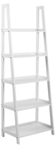 Biblioteca Wally, Alb, 180x63x40 cm - Img 3
