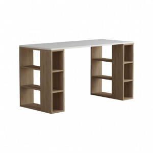 Birou Colmar Alb-Oak - Img 2