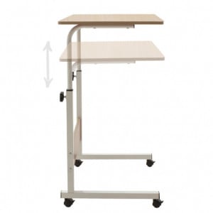 Birou Piper Oak - Alb 60x40x69-90 cm - Img 4