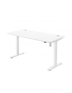 Birou reglabil, Songmics, Ajustabil, Alb, LSD012W01, 140 x 70 x 73/114 cm - Img 2