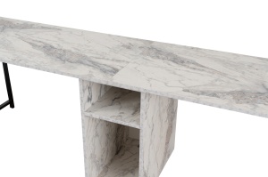 Birou Twin Study Desk Galben - Img 6