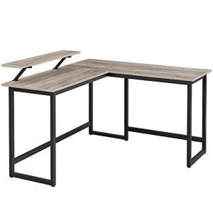 Birou, Vasagle, Negru-Ivoar, 140x130x92.2 cm - Img 2