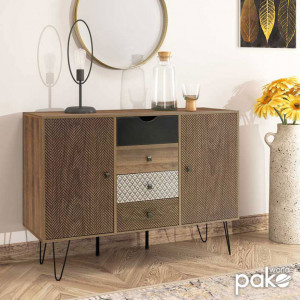 Bufet Boho Walnut 122x39.5x86 cm - Img 3