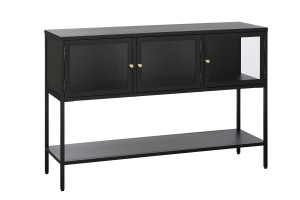 Bufet CARMEL, Negru, 40x88x132 cm - Img 2