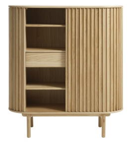 Cabinet CARNO, Stejar deschis, 45x125x110 cm - Img 4
