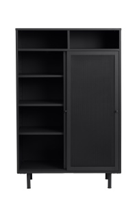 Cabinet VEEP, Negru, 40x140x90 cm