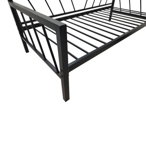 Cadru canapea, Remmie, Negru, 94x198x81 cm - Img 7