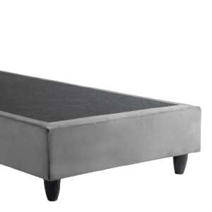Cadru de pat, Lunda, Antracit, 206x90x117 cm - Img 6