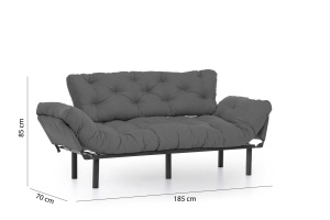 Canapea 3 locuri extensibila Nitta Gri - Img 13