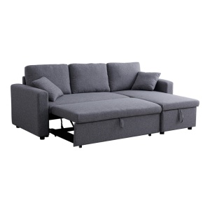 Canapea coltar cu depozitare Kamore Gri 223x146x85 cm - Img 3