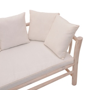 Canapea cu 2 locuri pentru gradina de gradina Dranjere Boho Pako World Natural 167x80x71 cm - Img 4