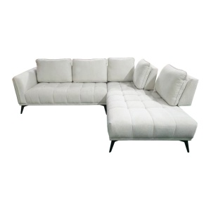 Canapea de colt stanga Belanza, Bej, 213x265x90 cm - Img 5
