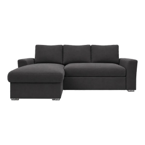 Canapea extensibila Βelle, Antracit, 236x164x88 cm - Img 5