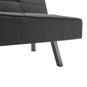 Canapea extensibila 3 locuri Travis cu tesatura gri inchis 175x83x38+ cm - Img 6