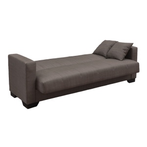 Canapea extensibila cu spatiu de depozitare Vox, Maro, 180x75x85 cm - Img 3