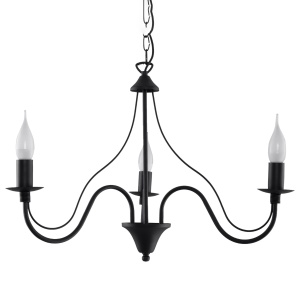 Candelabru 3 Minerwa Negru 60x60x80 cm