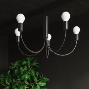 Candelabru 3 Piccolo Negru 45x45x100 cm - Img 8