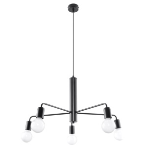 Candelabru 5 Duomo Negru 60x60x85 cm
