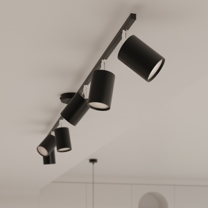Candelabru Lemmi Negru 77x77x125 cm - Img 7