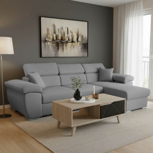 Coltar Comy Gri 286x160x75-90 cm