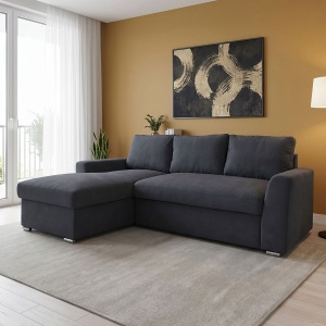 Coltar Dreapta Belle Antracit 236x164x88 cm